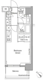 ザ・パークハビオ月島フロント【3階】の間取り