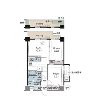 ラグゼナ東陽町【6階】の間取り