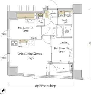 アーバネックス日本橋水天宮【5階】の間取り