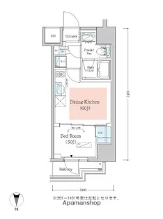 アーバネックス深川木場【1204号室】の間取り