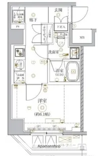 ベルシード門前仲町II【7階】の間取り