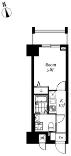 レジディア浅草吾妻橋【2階】の間取り