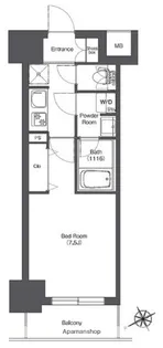 BPRレジデンス門前仲町【2階】の間取り