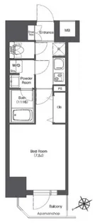BPRレジデンス門前仲町【8階】の間取り