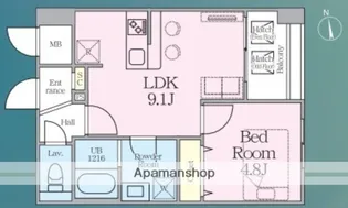 アーバン二長町【6階】の間取り