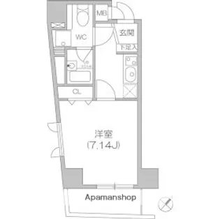 ジョイシティ小石川【6階】の間取り