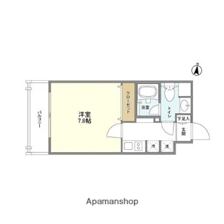 オーキッドレジデンス両国【8階】の間取り