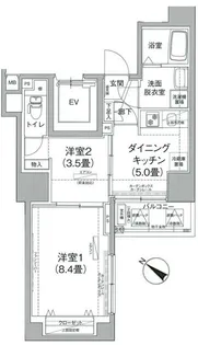 アイル プレミアム文京六義園【4階】の間取り
