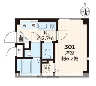 フォルム浅草【3階】の間取り