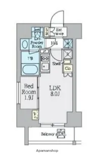 クレストコート上野【5階】の間取り