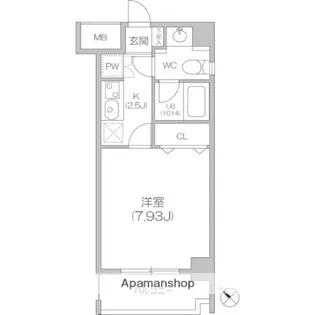 ルクレ森下レジデンス【12階】の間取り