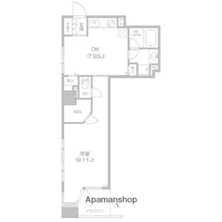 ルクレ新川レジデンス【3階】の間取り