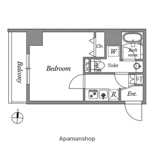 クオリタス押上【3階】の間取り
