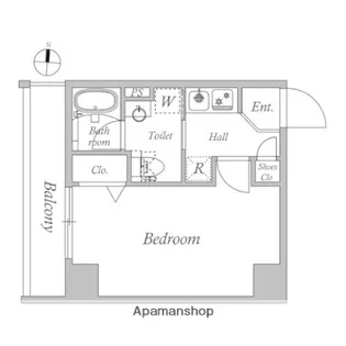 クオリタス押上【3階】の間取り