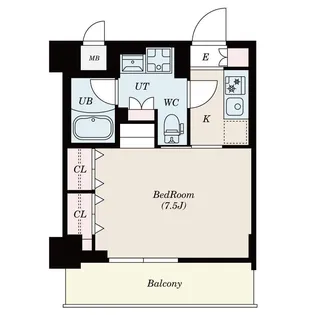 SーRESIDENCE木場FLUSPARK【7階】の間取り