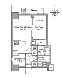 コンフォリア本所吾妻橋Ⅱ【4階】の間取り