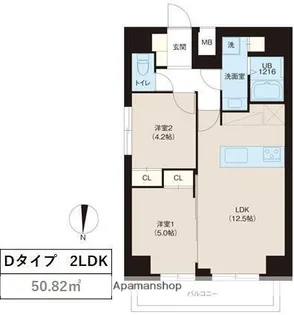 レオーネ錦糸町【7階】の間取り