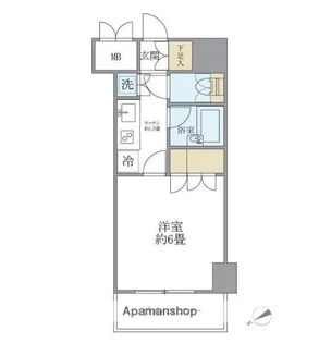 KDXレジデンス日本橋箱崎【7階】の間取り