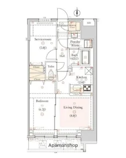 HY’S 三ノ輪【2階】の間取り
