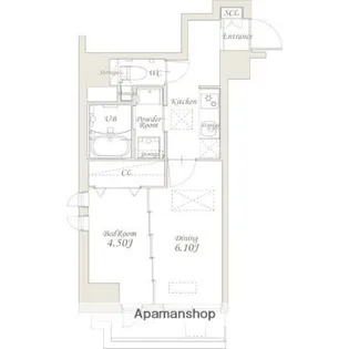 グランカーサ錦糸町【7階】の間取り