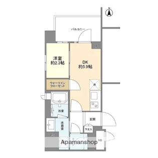 コンフォリア森下サウス【8階】の間取り