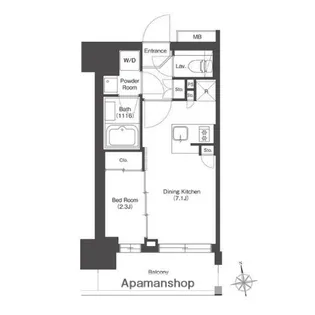 HF八広レジデンス【2階】の間取り