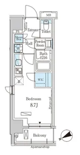 パークアクシス日本橋茅場町【10階】の間取り