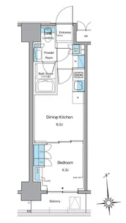 ルフォンプログレ上野稲荷町【10階】の間取り