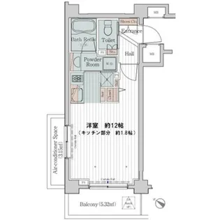 カスタリア三宿【2階】の間取り