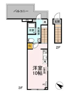 アージュドール目黒【3階】の間取り