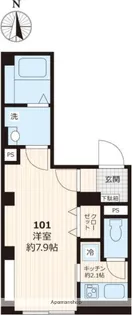 ソレイユ新大橋【1階】の間取り
