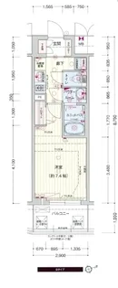 プレサンス ジェネ 浅草EAST【6階】の間取り