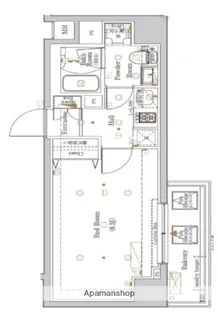 The Log日本橋【9階】の間取り