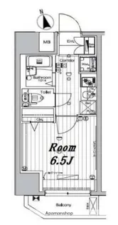 メイクスデザイン住吉IV【5階】の間取り