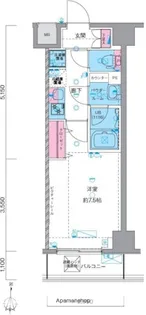 GENOVIA南千住VSKYGARDEN【4階】の間取り