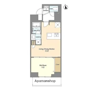 グランカーサ日本橋馬喰町【14階】の間取り