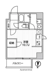 LUNIQ亀戸【7階】の間取り