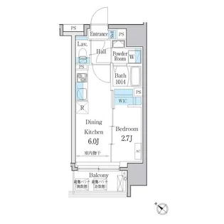 デュオメゾン文京白山【5階】の間取り