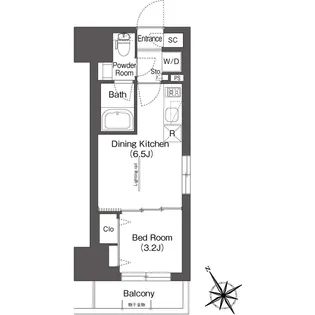 BLUROCK後楽園【3階】の間取り