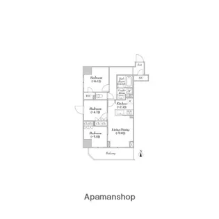 ASMACI MAISON両国Ⅱ【4階】の間取り