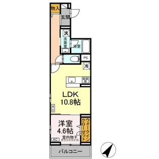 ディーアヴニール【2階】の間取り