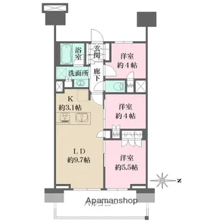 ザ・パークハウス亀戸九丁目【11階】の間取り