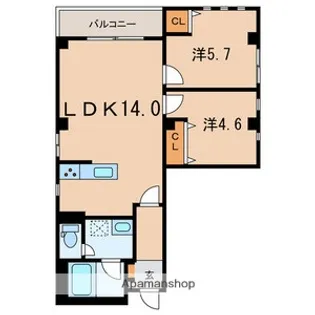 (仮称)墨田区亀沢3丁目計画【5階】の間取り