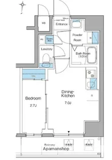 ルフォンリヴェント清澄白河【5階】の間取り
