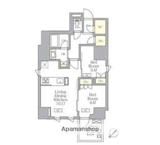 MFPRコート日本橋馬喰町【14階】の間取り