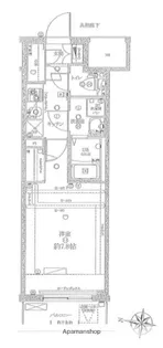 RISING PLACE 西浅草【5階】の間取り