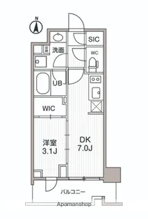 シーズンフラッツ両国サウス【2階】の間取り