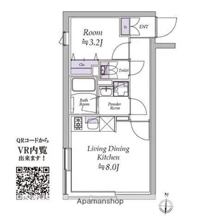 アトリオフラッツ清澄白河【2階】の間取り