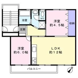 金杉台団地【5階】の間取り