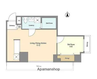 アプリーレ菊川【5階】の間取り